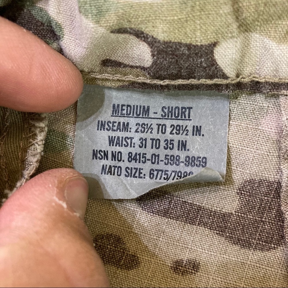 Military Issue Cargo Camo Pants View 4